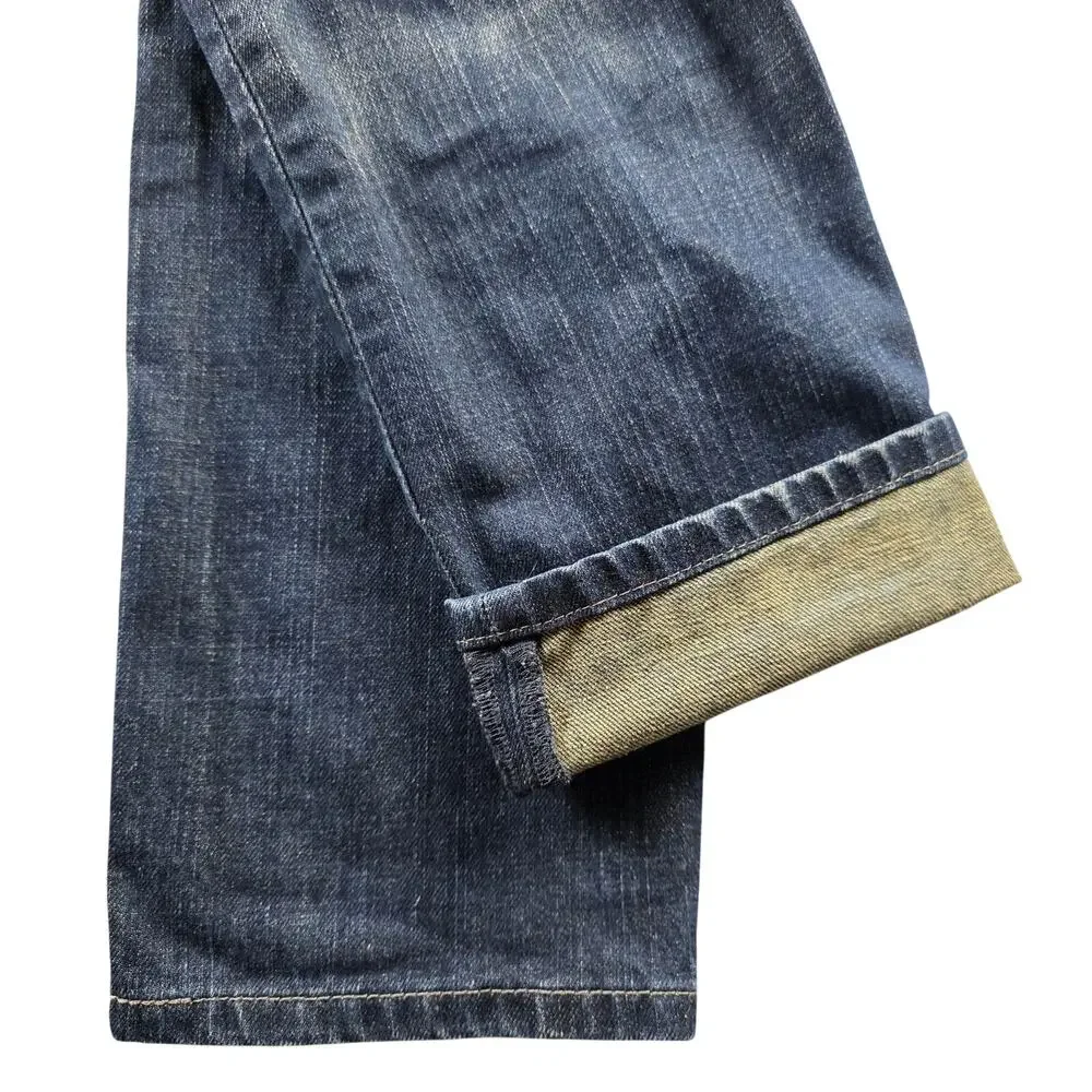 Levi's 511 Slim Fit Jeans Mens 32x32 Dark Indigo Off Track Wash Blank Red Tab